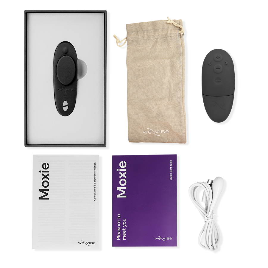 WE-VIBE - MOXIE + VIBRADOR DE CLÍTORIS NEGRO