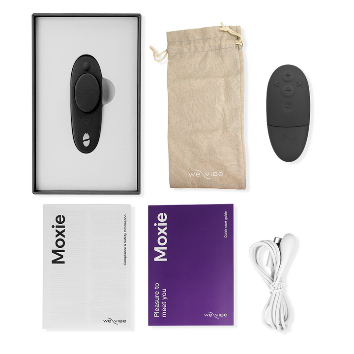 WE-VIBE - MOXIE + VIBRADOR DE CLÍTORIS NEGRO