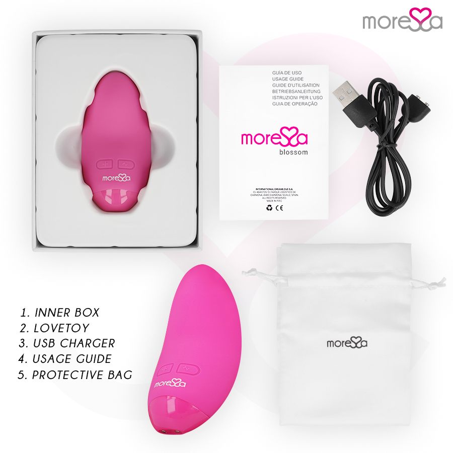 MORESSA - VIBRADOR ROSA FLOR