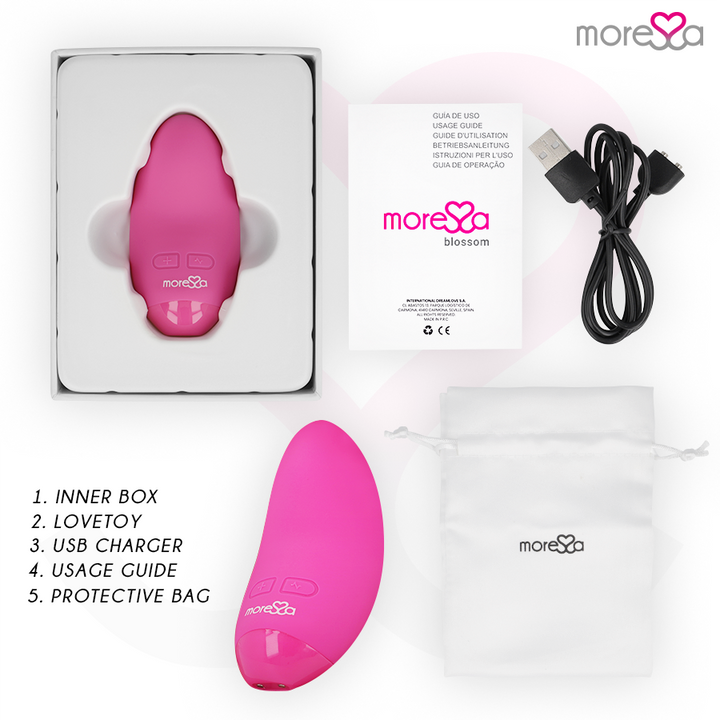 MORESSA - VIBRADOR ROSA FLOR