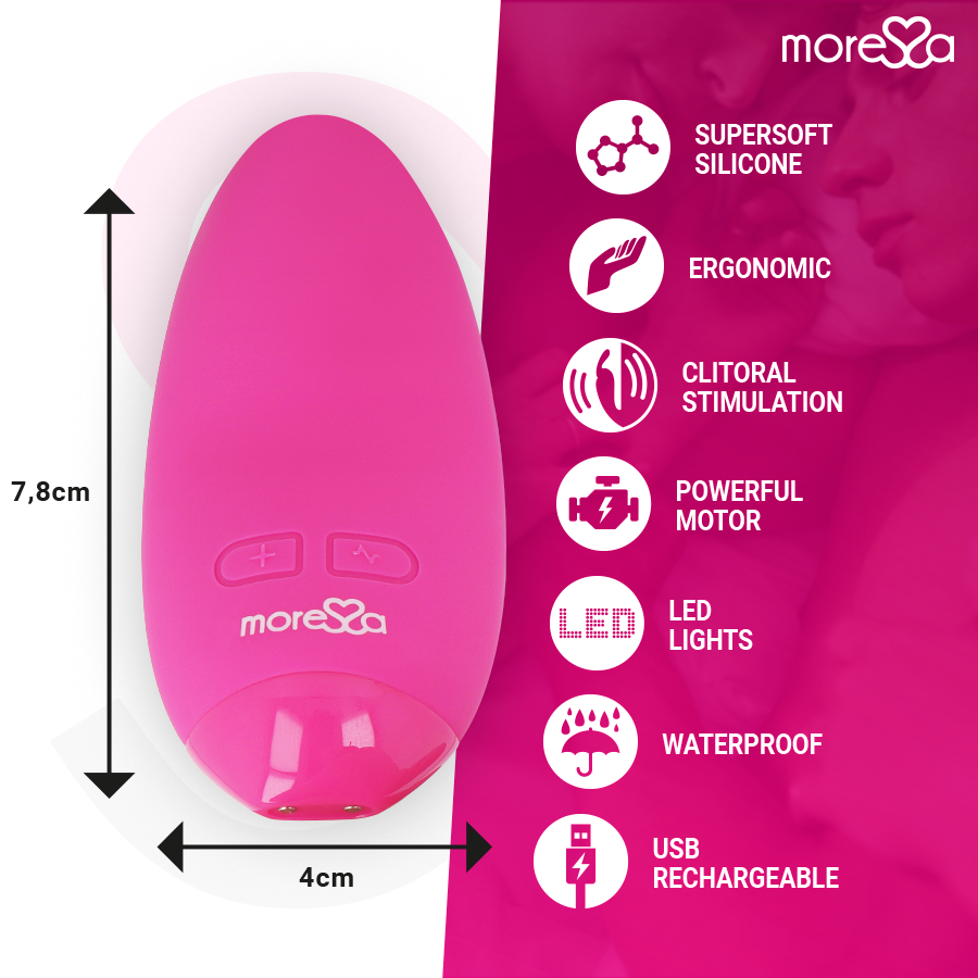 MORESSA - VIBRADOR ROSA FLOR