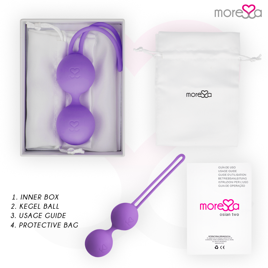 MORESSA - OSIAN DOS SILICONA LILA PREMIUM