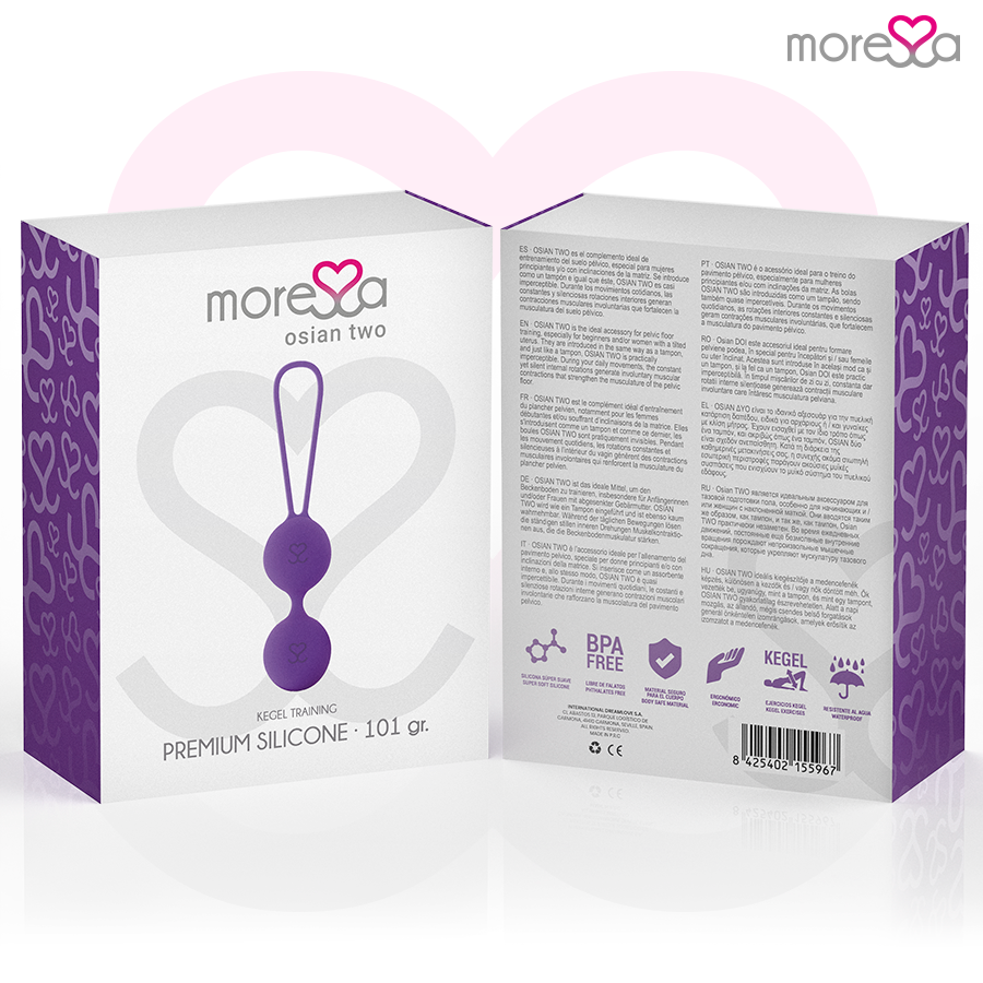 MORESSA - OSIAN DOS SILICONA LILA PREMIUM
