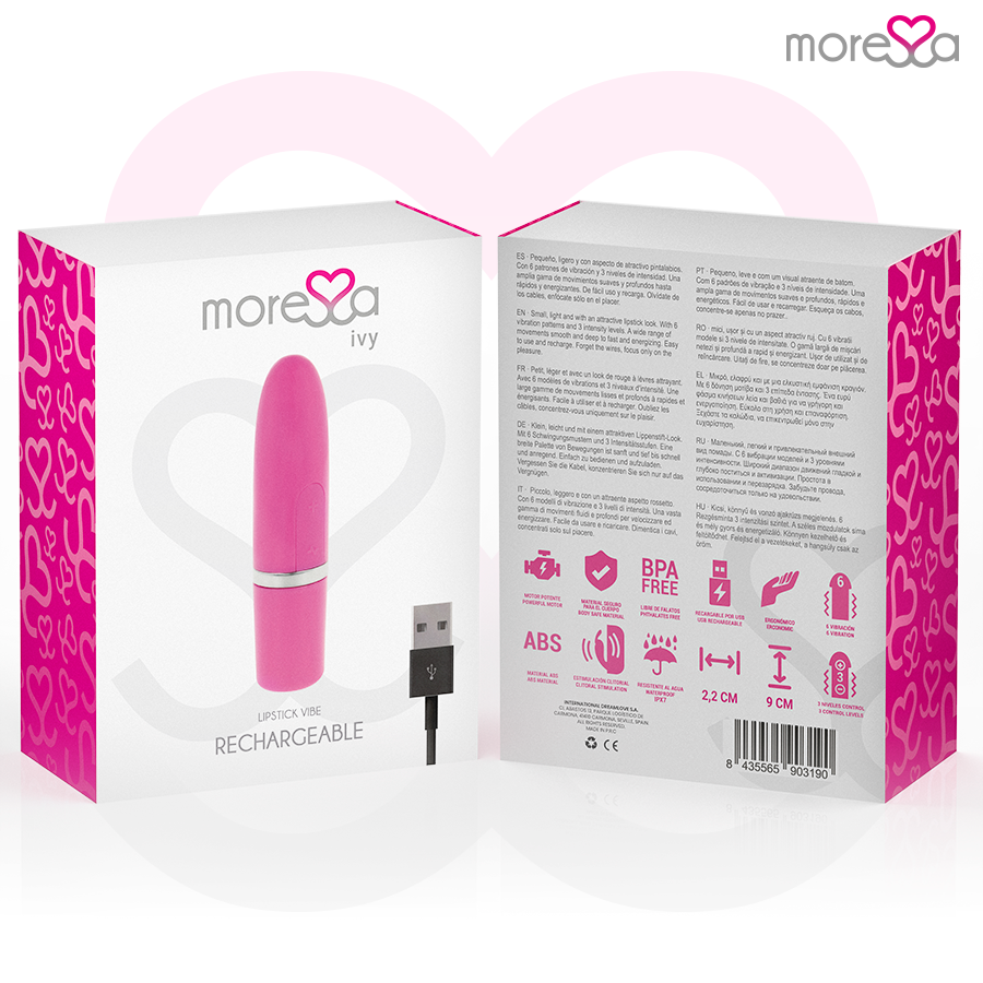 MORESSA - VIBRADOR ESTIMULADOR IVY ROSA DE VIAJE