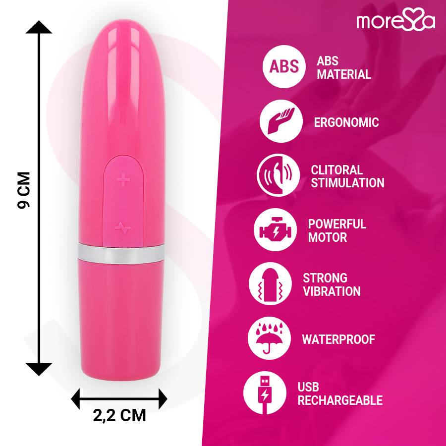 MORESSA - VIBRADOR ESTIMULADOR IVY ROSA DE VIAJE