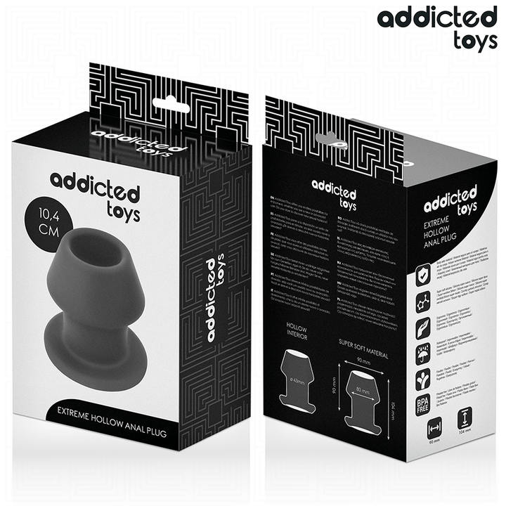 ADDICTED TOYS - EXTREME HOLLOW ANAL PLUG SILICONE SIZE L 10.4 CM