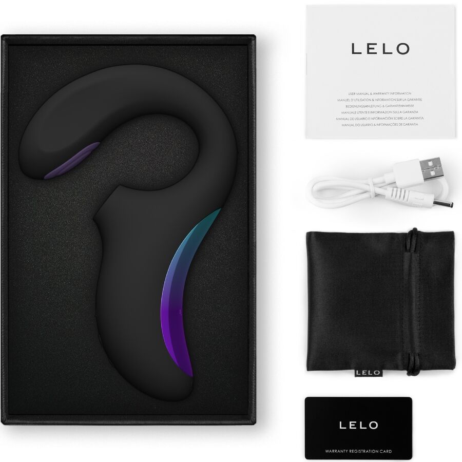 LELO - ENIGMA DOUBLE SONIC VIBRATOR POINT G BLACK