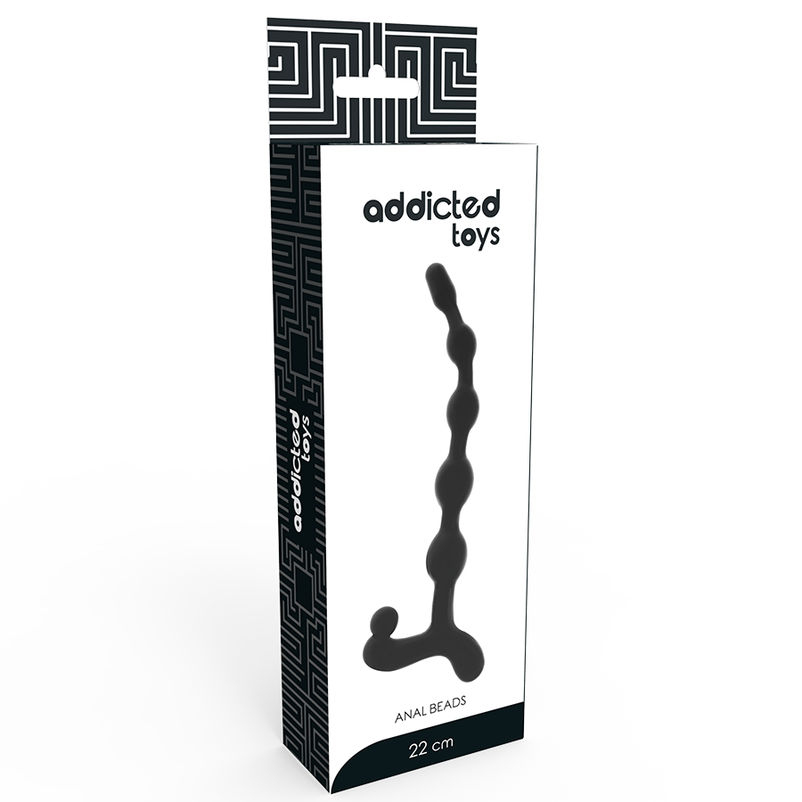 JUGUETES ADICTO - BOLAS ANALES 22 CM NEGRAS