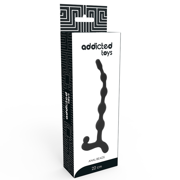 JUGUETES ADICTO - BOLAS ANALES 22 CM NEGRAS