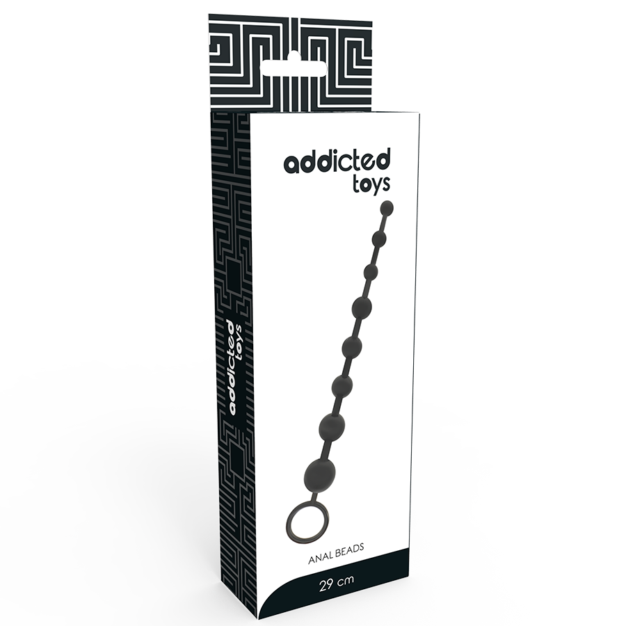 JUGUETES ADICTO - BOLAS ANALES 29 CM NEGRAS