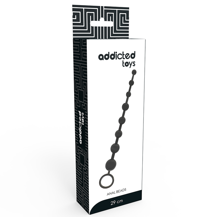 JUGUETES ADICTO - BOLAS ANALES 29 CM NEGRAS