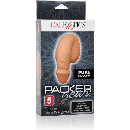 CALEXOTICS - ENVASE DE SILICONA PENE 12,75 CM CARAMELO