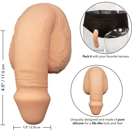 CALEXOTICS - EMBALAJE DE SILICONA PARA PENE 12,75 CM CARNE