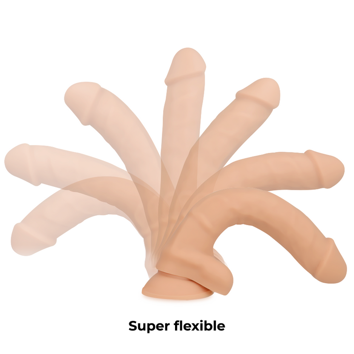 COCK MILLER - DILDO REALISTA SILICONA DENSIDAD ARTICULABLE CARNE 18 CM