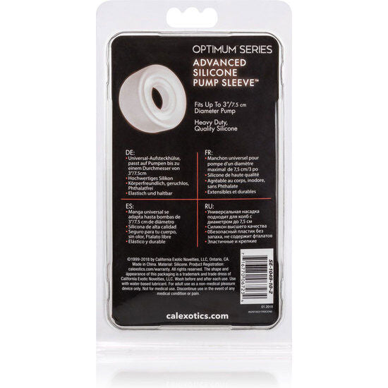 CALEXOTICS - FUNDA DE SILICONA TRANSPARENTE PARA BOMBA ADV
